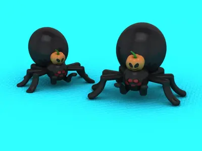 Spider Pumpkin 3D Printable model 3D print model