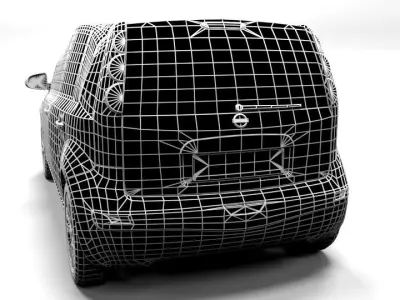 NISSAN NOTE LOWPOLY Low-poly 3D model