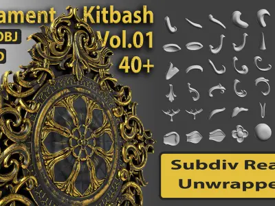 40 Ornament Kitbash Vol 01 3D model