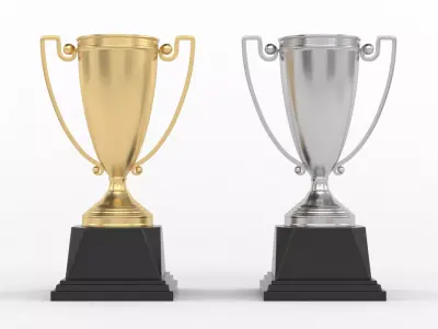 Cups Trophy 3D model 27