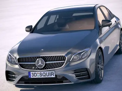Mercedes-Benz E53 AMG Sedan 2019 3D model