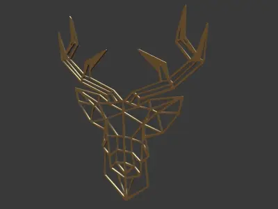 Deer Head Wall decoration 3D model