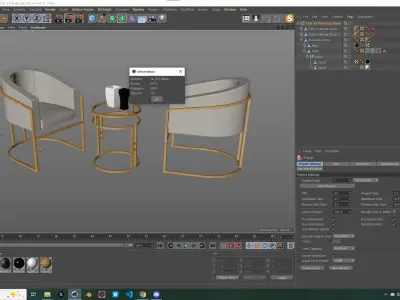 Sofa Kit Poltronas Decor 3D model