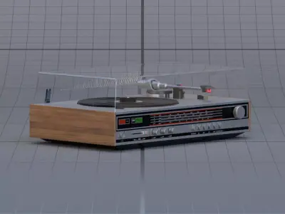record player 3D model purchase