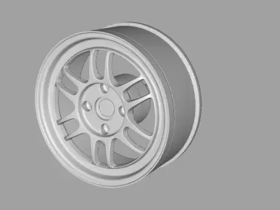1-24 SCALE ENKEI RPF01 RIM  15 INCH  3D print model