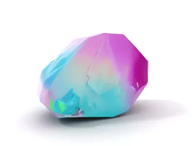 Mystic Prism Crystal model pack Low-poly 3D model