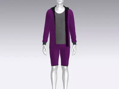 Sport Suit Low-poly 3D model