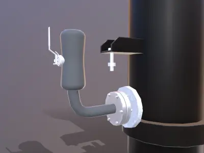 Self Cleaning Filter Low-poly 3D model