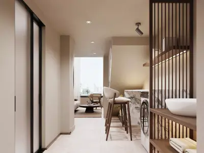 Modern apartment interior 3D model