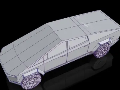 Cybertruck off road vehicle 3D model