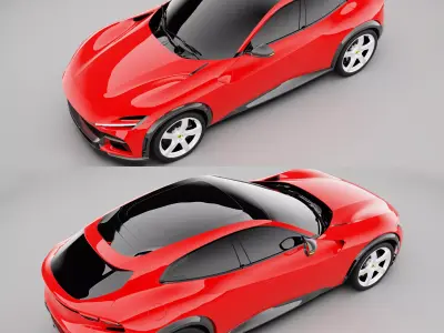 Ferrari Purosangue 2023 3D model