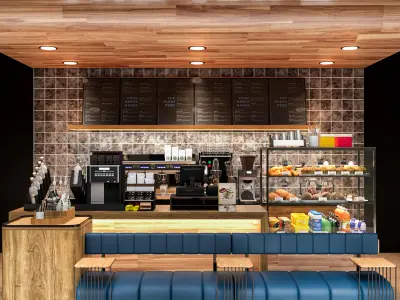 Coffee Kiosk 3 3D model