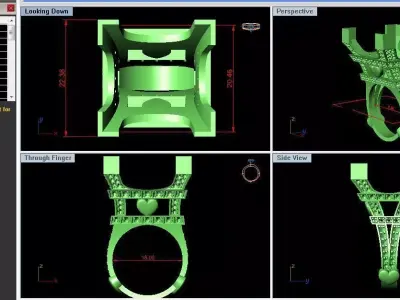 Eiffel Tower Ring Free 3D print model
