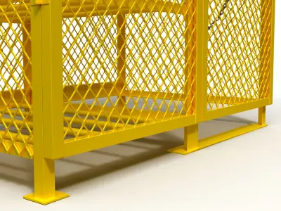 3D model of a box for a gas cylinder 3D model