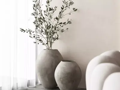 Rustic Vases 3D model