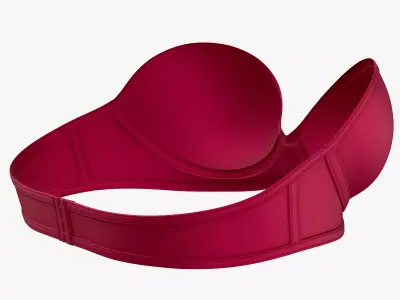 Strapless Bra Low-poly 3D model