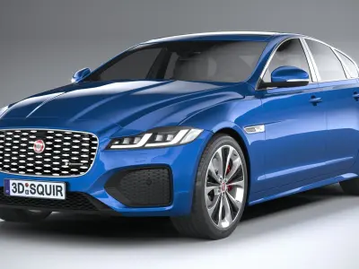 Jaguar XF 2021 3D model