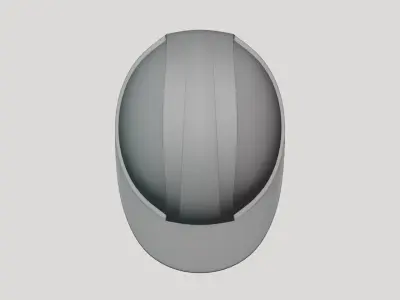 Basic Safety Helmet - Geometry Only No Textures No Materials 3D model
