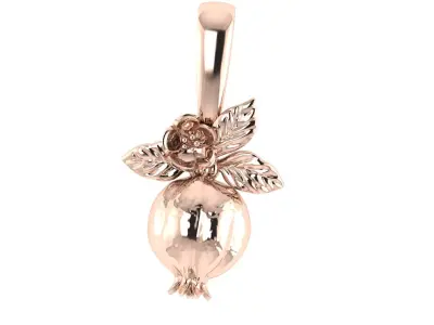 pomegranate pendant 3D print model 3D print model