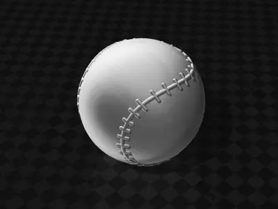 softball - multiextruder colorprintable  3D print model