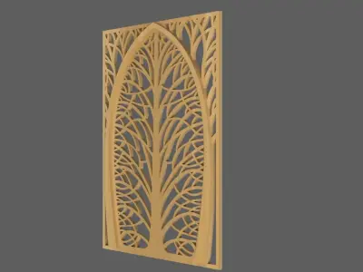 3d tree gate door 3d printer cnc 3D print model