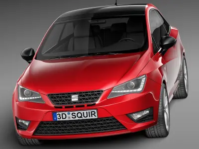 Seat Ibiza Cupra 3-door 2013 3D model