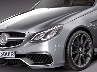 Mercedes-Benz E63 AMG Sedan 2014 3D model
