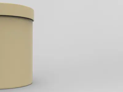 Storage Box Low-poly 3D model 2