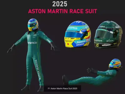 Formula 1 2025 Season Full Bundle 3D Model Pack