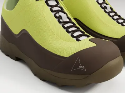 Sneakers Katharina ROA Green Low-poly 3D model