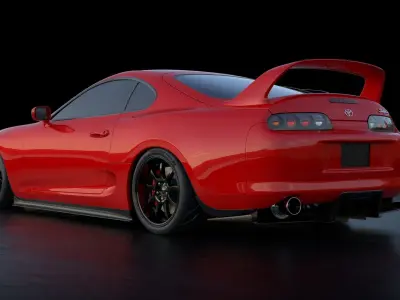 toyota supra MK4 1998 3D model