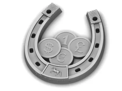 Horseshoe coin 3D print model