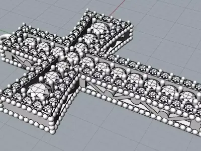 Colgante cruz 3D print model