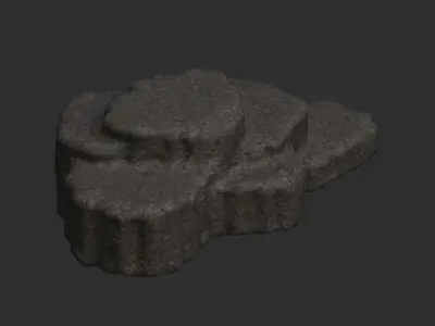 Cave Platform 4 - Base Free low-poly 3D model