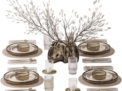 Table setting-H18 3D model