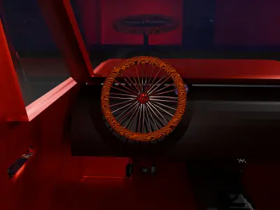 Stylized Retro Car 3D Model Low-poly 3D model