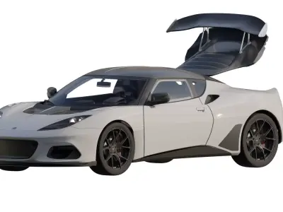 Lotus Evora with interior  3D model