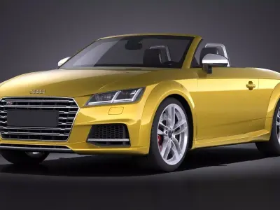 Audi TTS Roadster 2015 VRAY 3D model