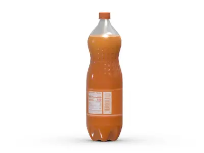 Supermarket Soda Drink Bottle 02 Low Poly PBR Realistic Low-poly 3D model
