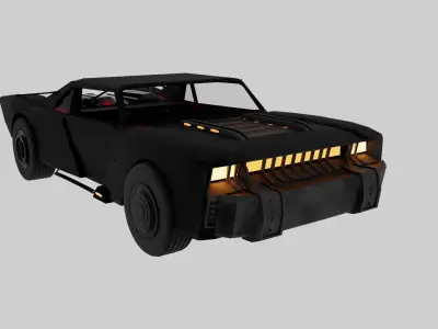 The Batman 2022 batmobile  3D model