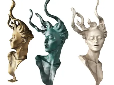 Carl Payne Demeter sculpture Low-poly 3D model