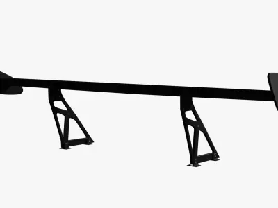 Car Spoiler Low-poly 3D model