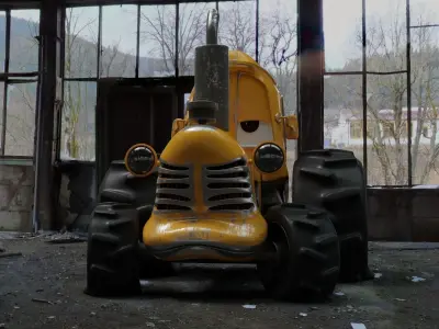 Tractor Cartoon 3D model