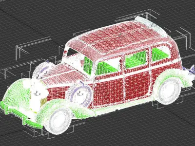 Mercedes 260D 3D print model