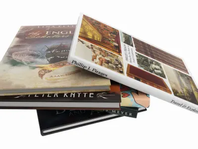 Books for interior decoration 06 3D model