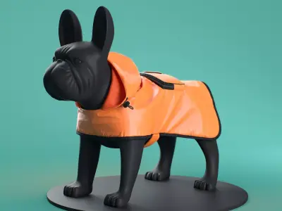 Mondog Cape Poldo Dog Couture 3D model