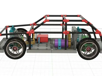 Fully 3d printed RC 3D print model