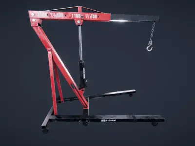 Engine Hoist Low-poly 3D model