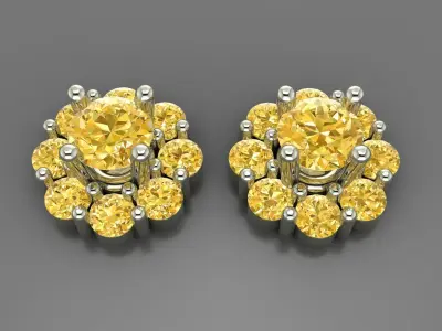 Earrings Luxury 3D print model