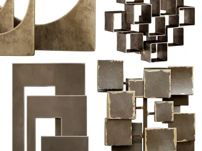 Arteriors Sculptures Set 1 3D model